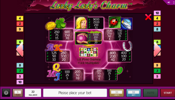 Игровой автомат Lucky Lady's Charm - за крупными выигрышами в казино Вулкан 24